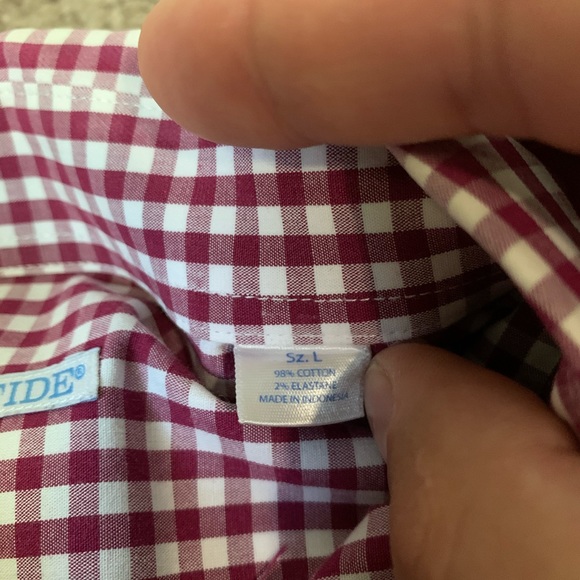 Southern Tide Red Gingham Button Down - Picture 4 of 7
